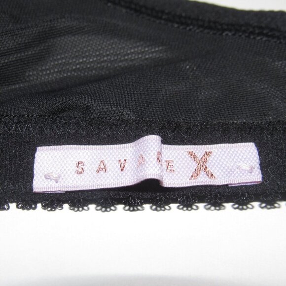 SAVAGE X FENTY Black Lace Underwire Bra Size 40C - Picture 5 of 5